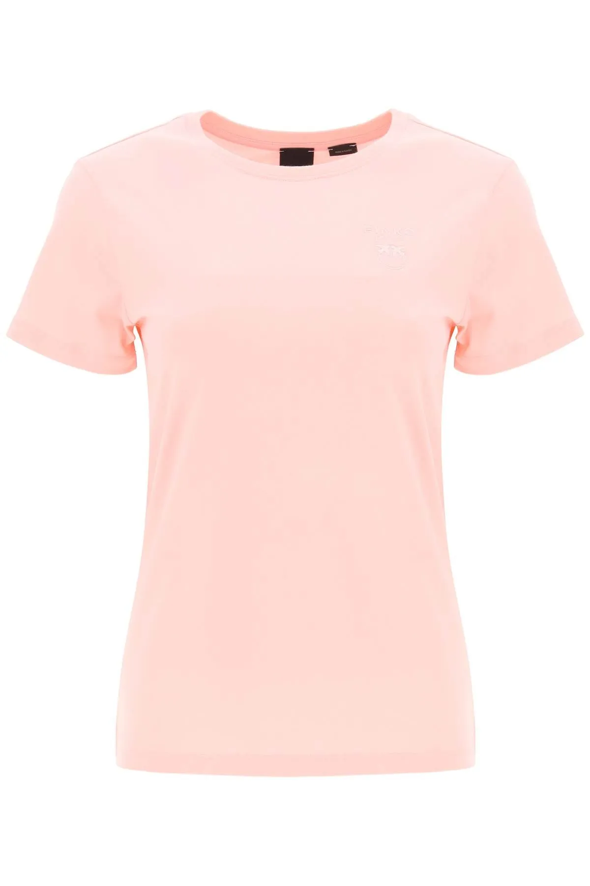 Pinko Love Birds Embroidered Crewneck T-Shirt