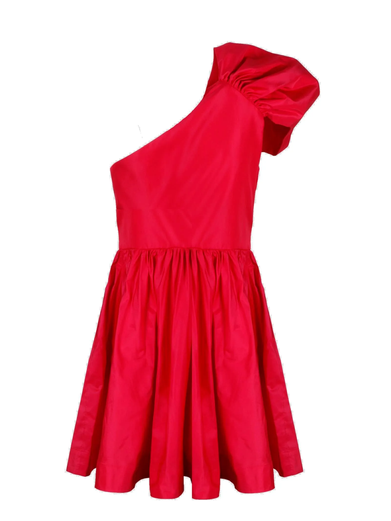 Pinko One-Shoulder Taffeta Mini Dress