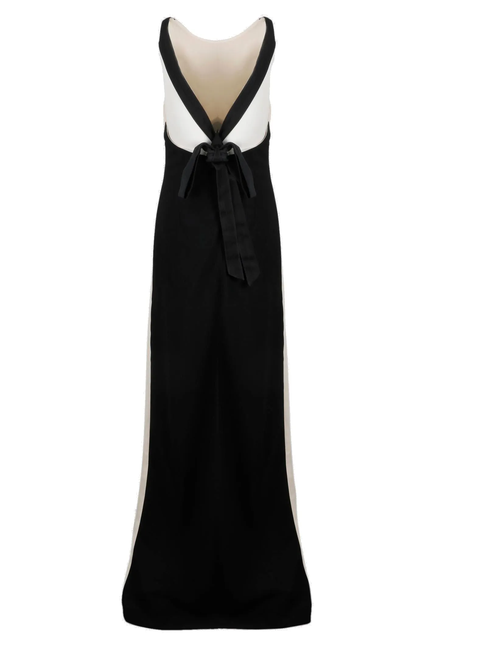 Pinko Open Back Satin Maxi Dress