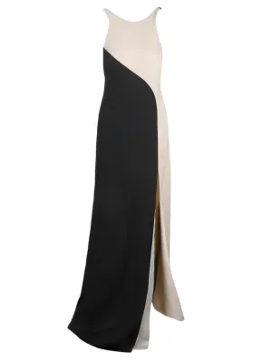 Pinko Open Back Satin Maxi Dress