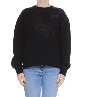 Pinko Radial Logo Printed Sweater
