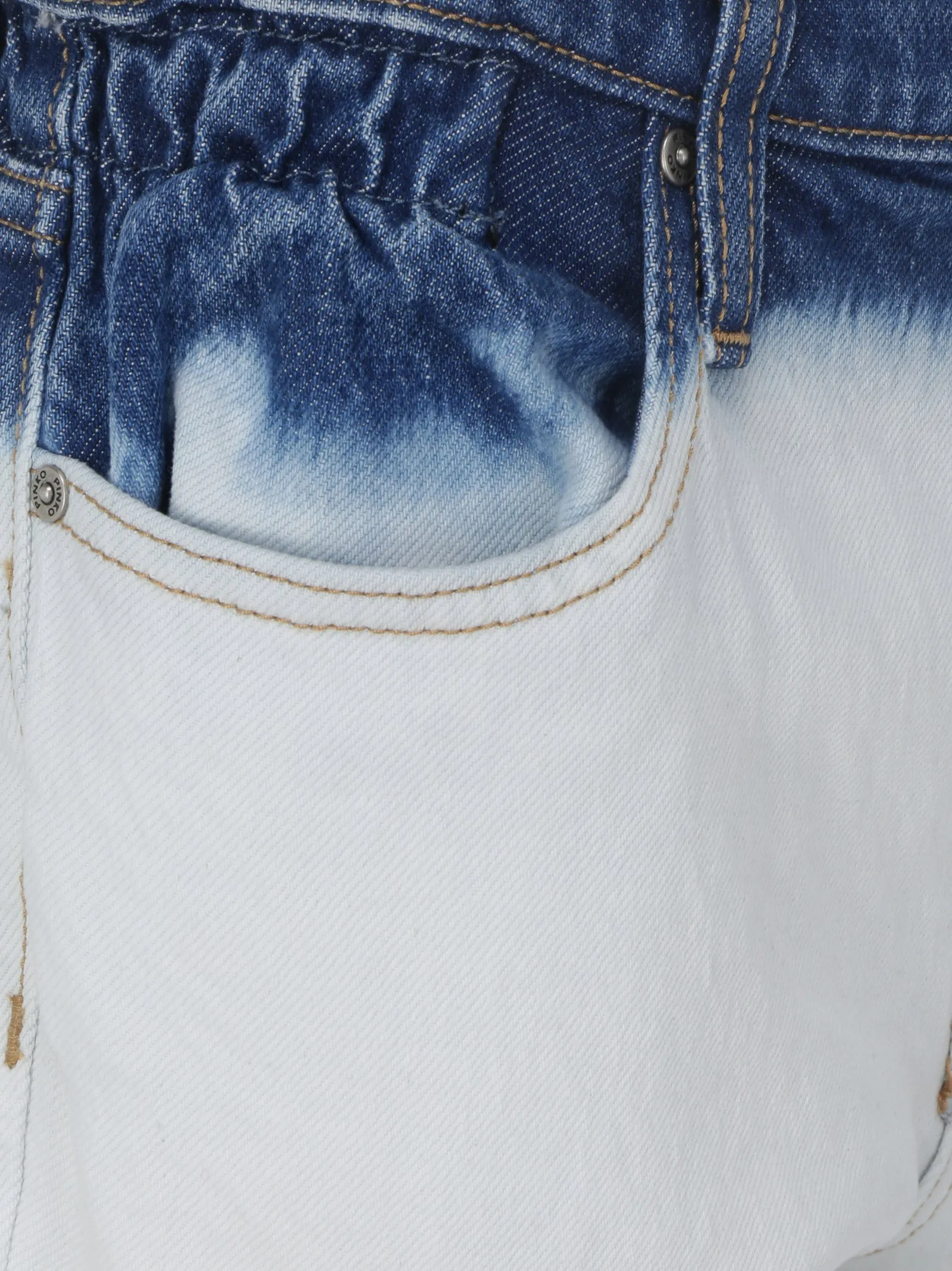 Pinko Two-Tone High Waisted Jeans