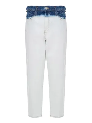 Pinko Two-Tone High Waisted Jeans