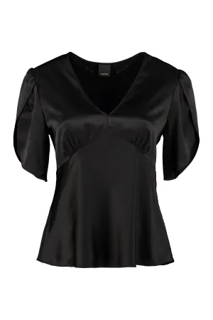 Pinko V-Neck Short Sleeved Top