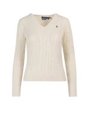 Polo Ralph Lauren Cable-Knitted V-Neck Sweater