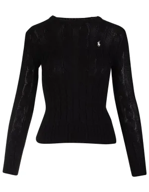 Polo Ralph Lauren Logo Embroidered Cable Knit Jumper