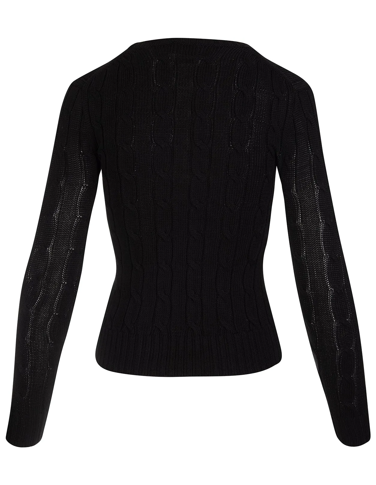 Polo Ralph Lauren Logo Embroidered Cable Knit Jumper