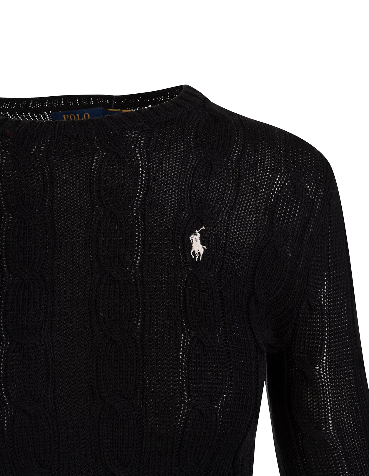 Polo Ralph Lauren Logo Embroidered Cable Knit Jumper