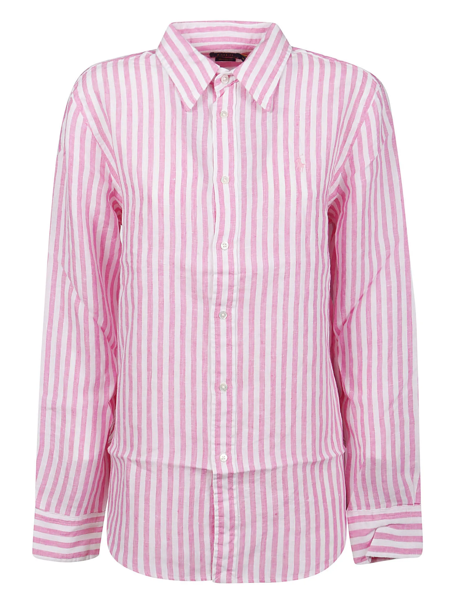 Polo Ralph Lauren Logo Embroidered Striped Shirt