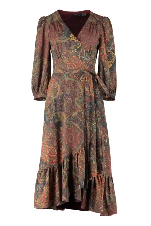 Polo Ralph Lauren Pattern Printed Wrap Dress