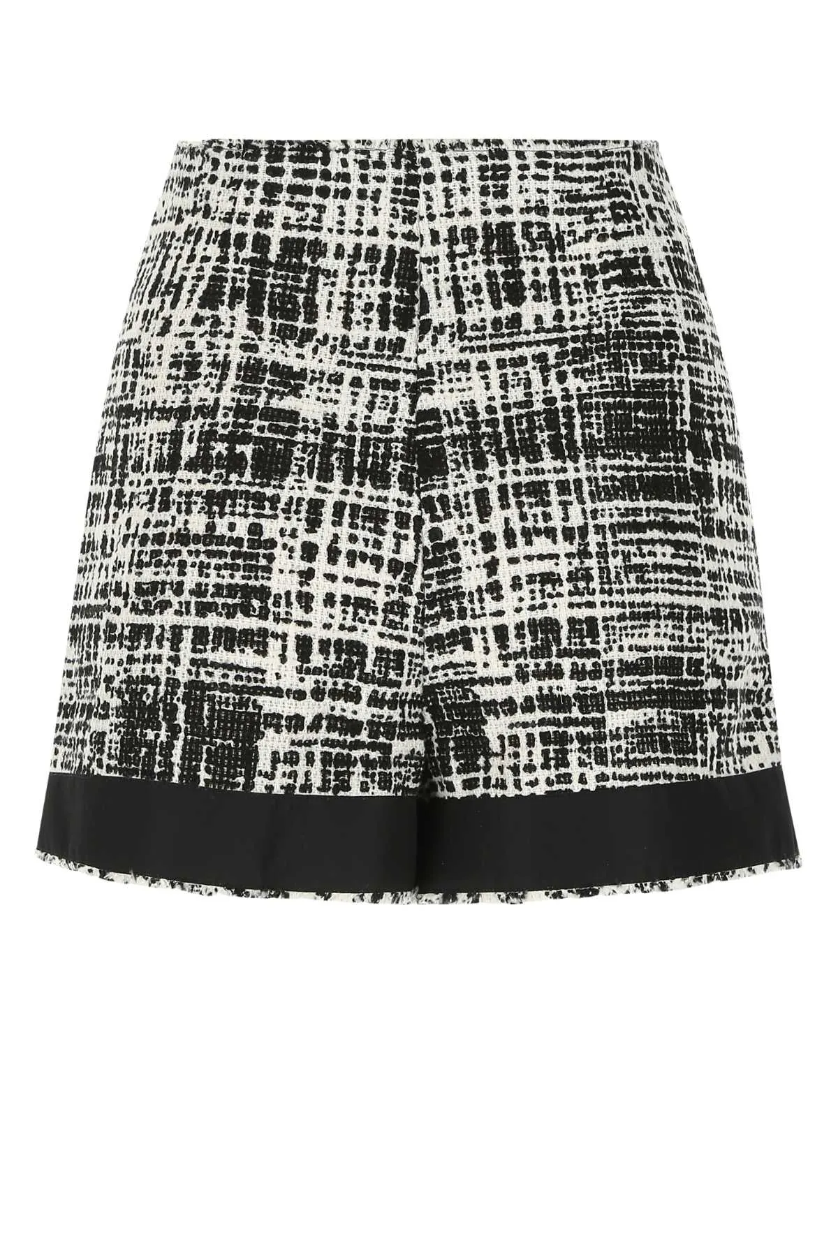 Prada Logo Detailed Interwoven High Waist Shorts