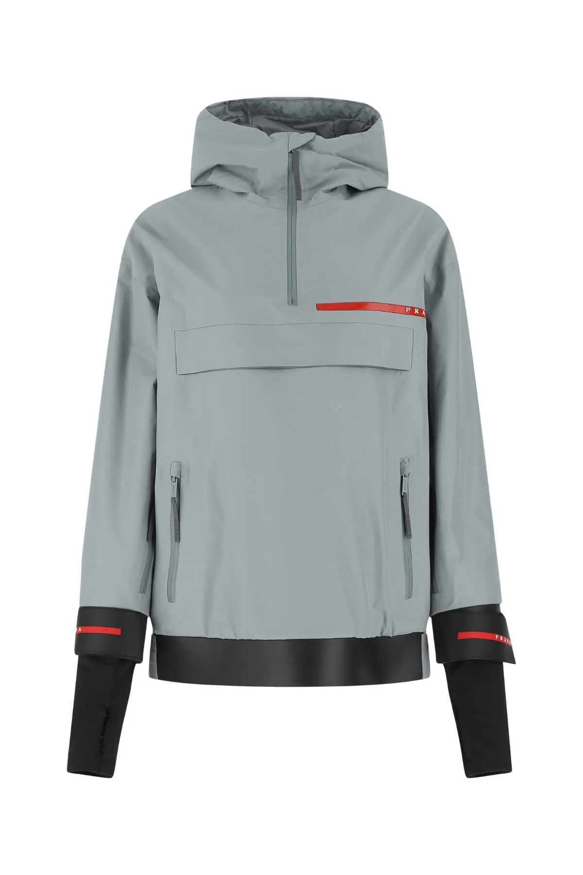 Prada Logo Detailed Zip-Up Jacket