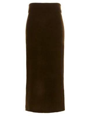 Proenza Schouler Foldover Waistband Knitted Midi Skirt