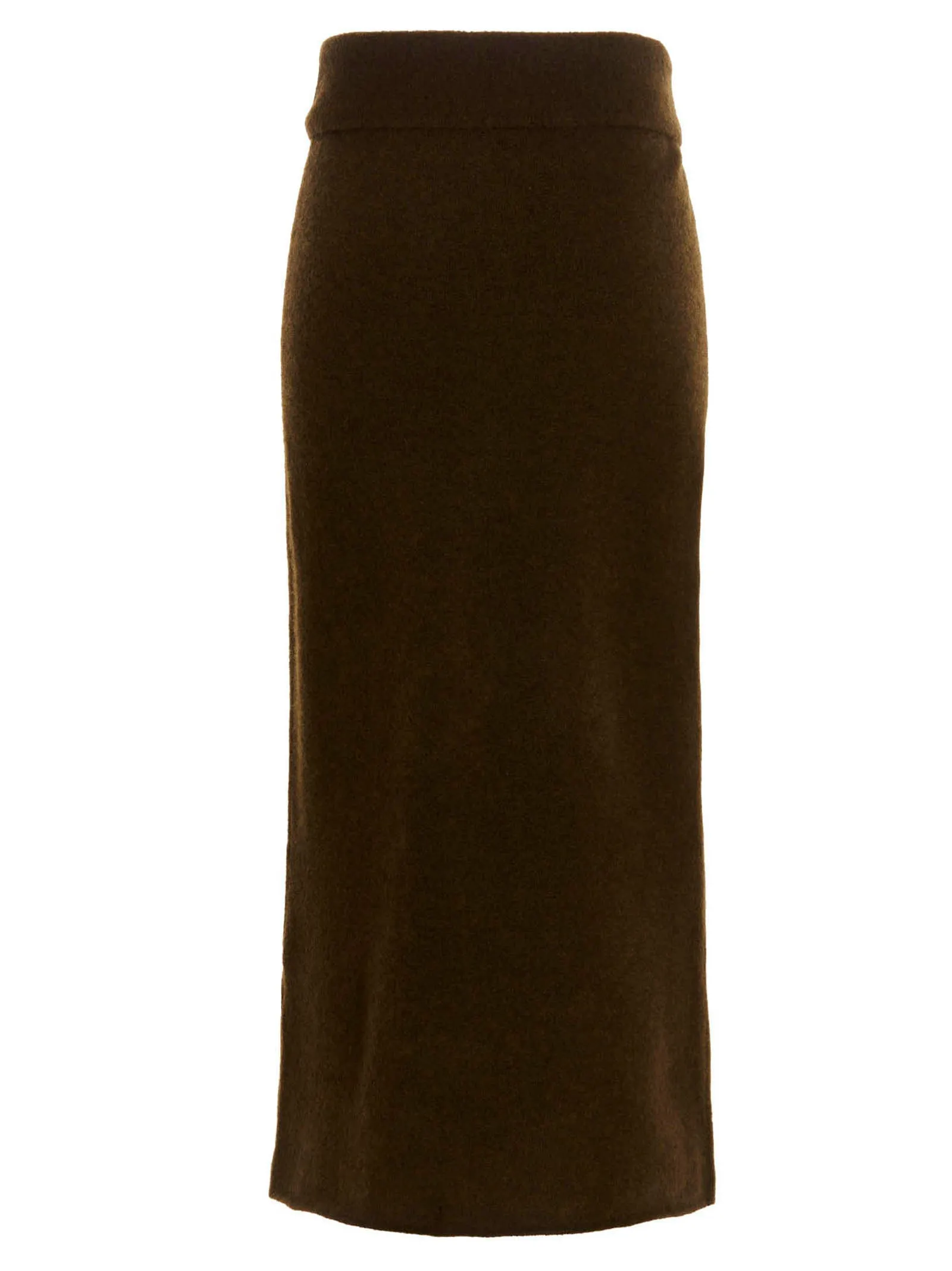 Proenza Schouler Foldover Waistband Knitted Midi Skirt