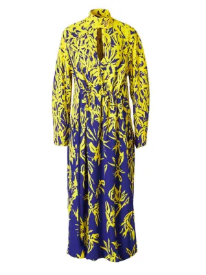 Proenza Schouler Gradient Floral Printed Midi Dress