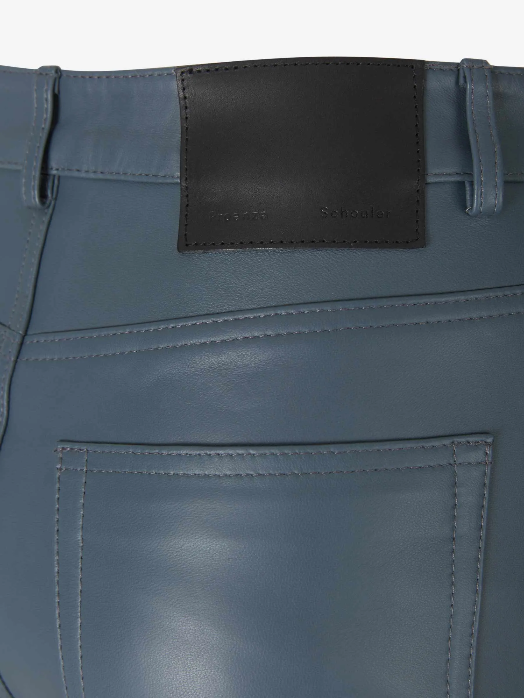 Proenza Schouler White Label Logo Patch Straight-Leg Pants