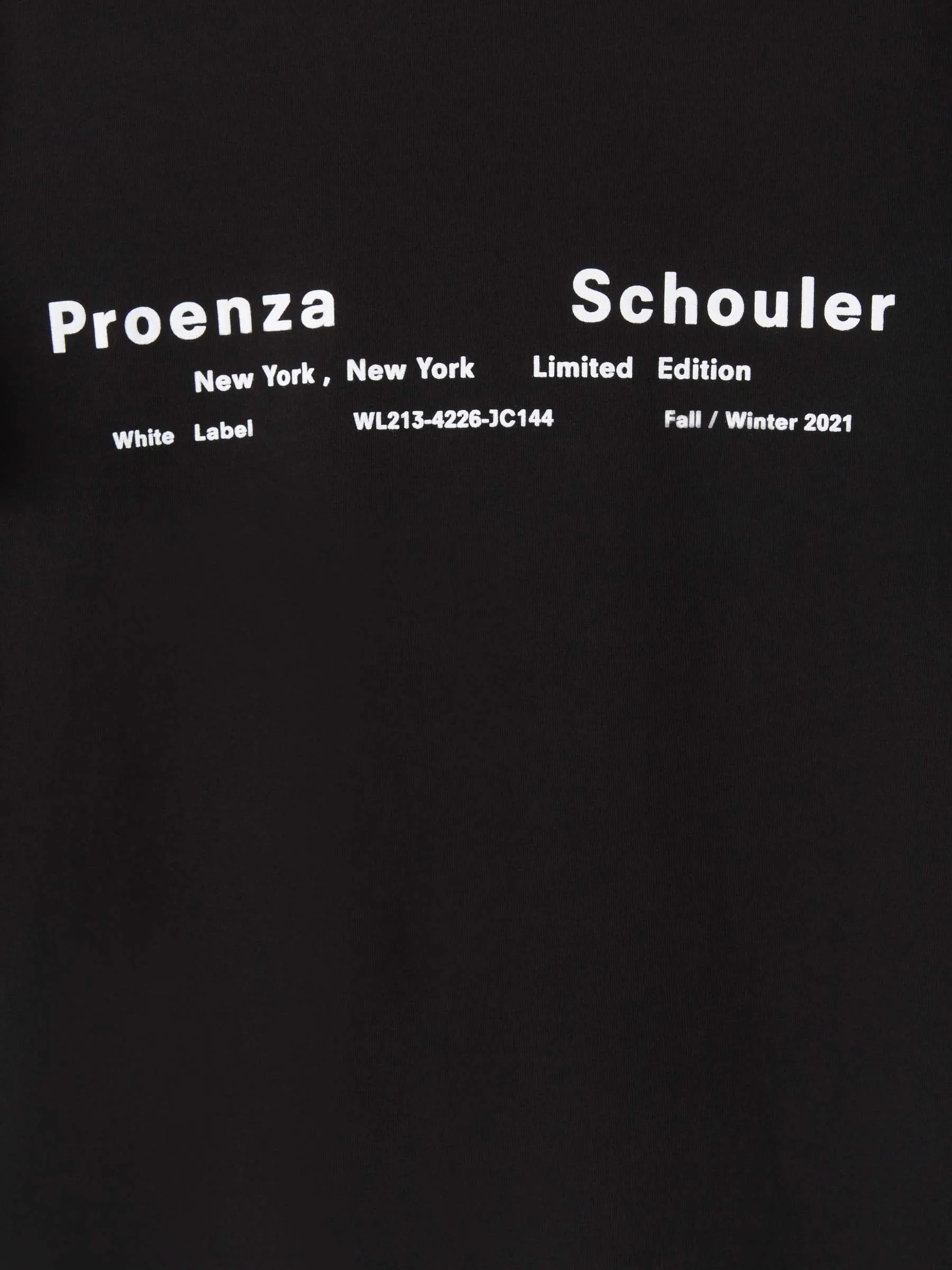 Proenza Schouler White Label Logo Printed T-Shirt