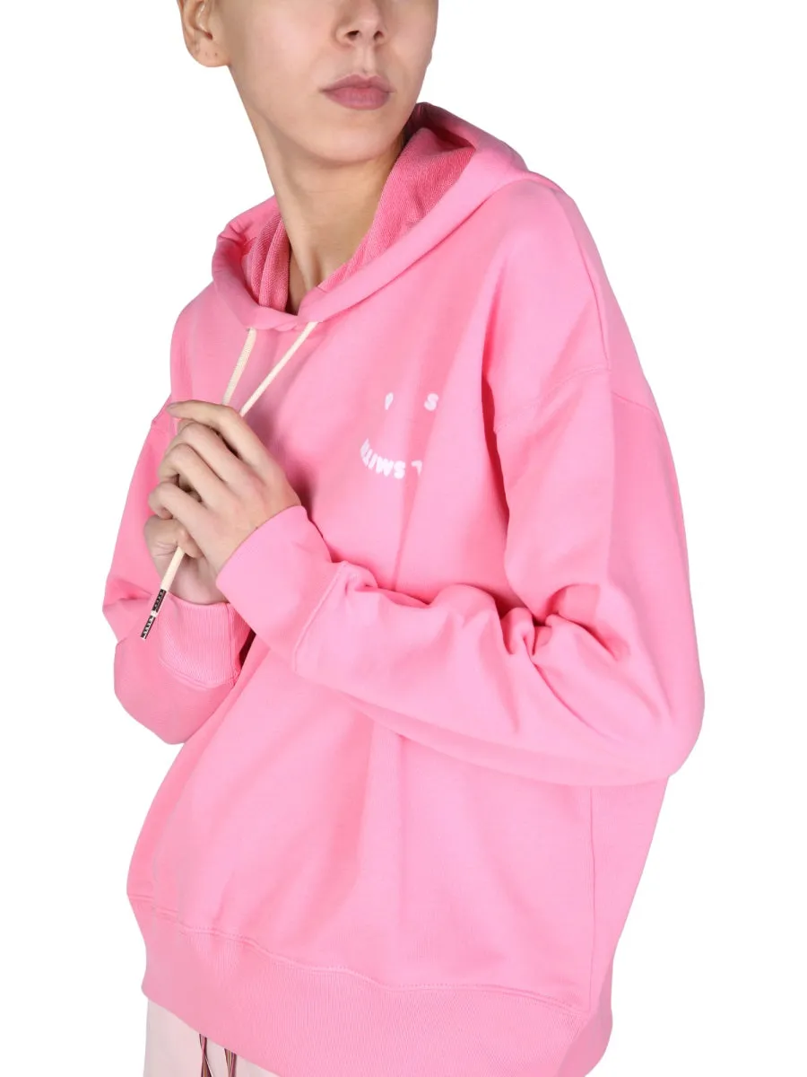 PS Paul Smith Smiley Logo Drawstring Hoodie