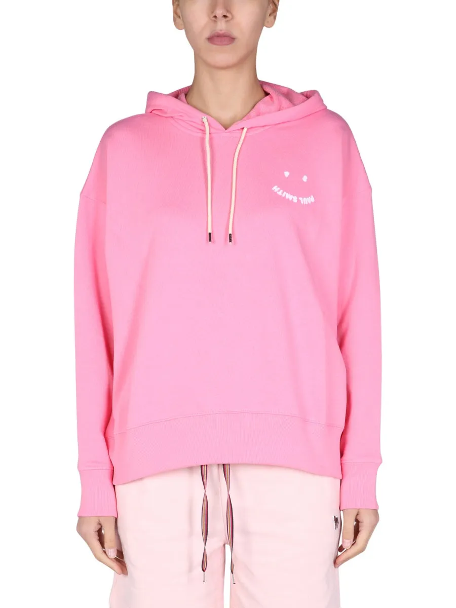 PS Paul Smith Smiley Logo Drawstring Hoodie