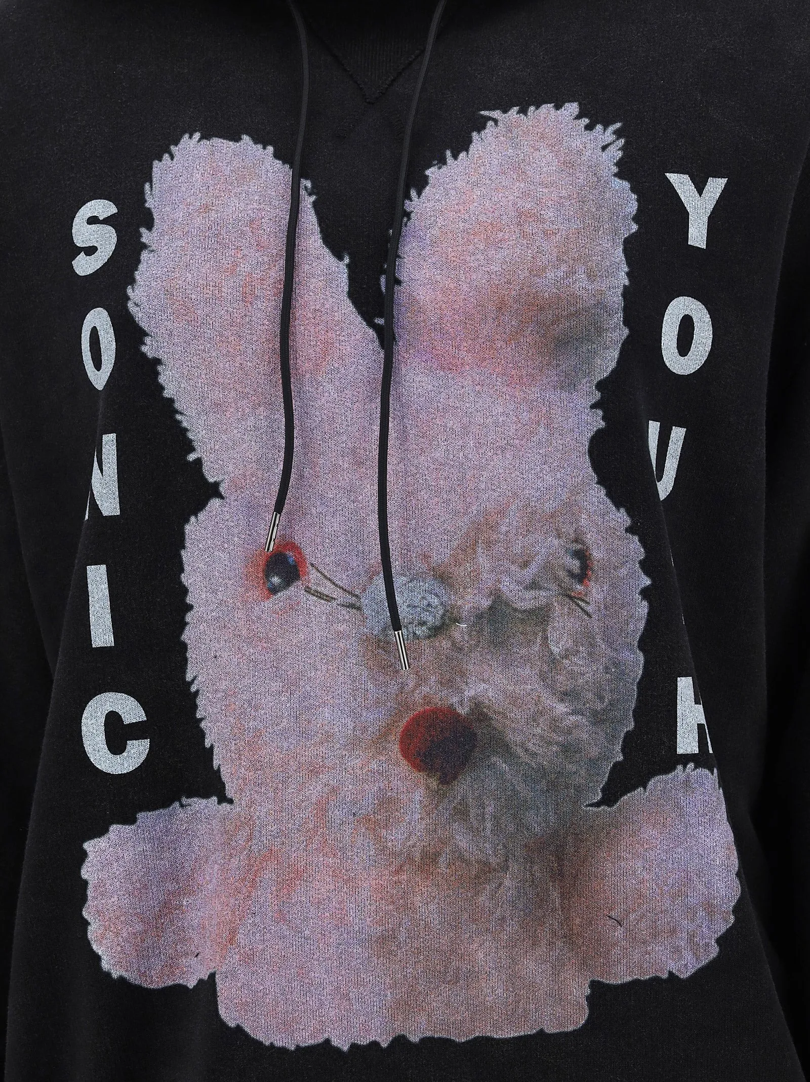 R13 Sonic Youth Rabbit Printed Hoodie