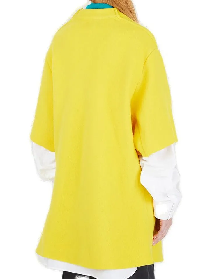 Raf Simons Ataraxia Scarf Neck Oversized Knit Jumper