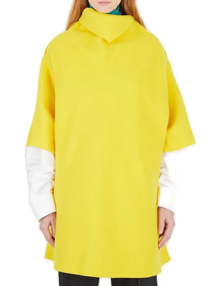 Raf Simons Ataraxia Scarf Neck Oversized Knit Jumper