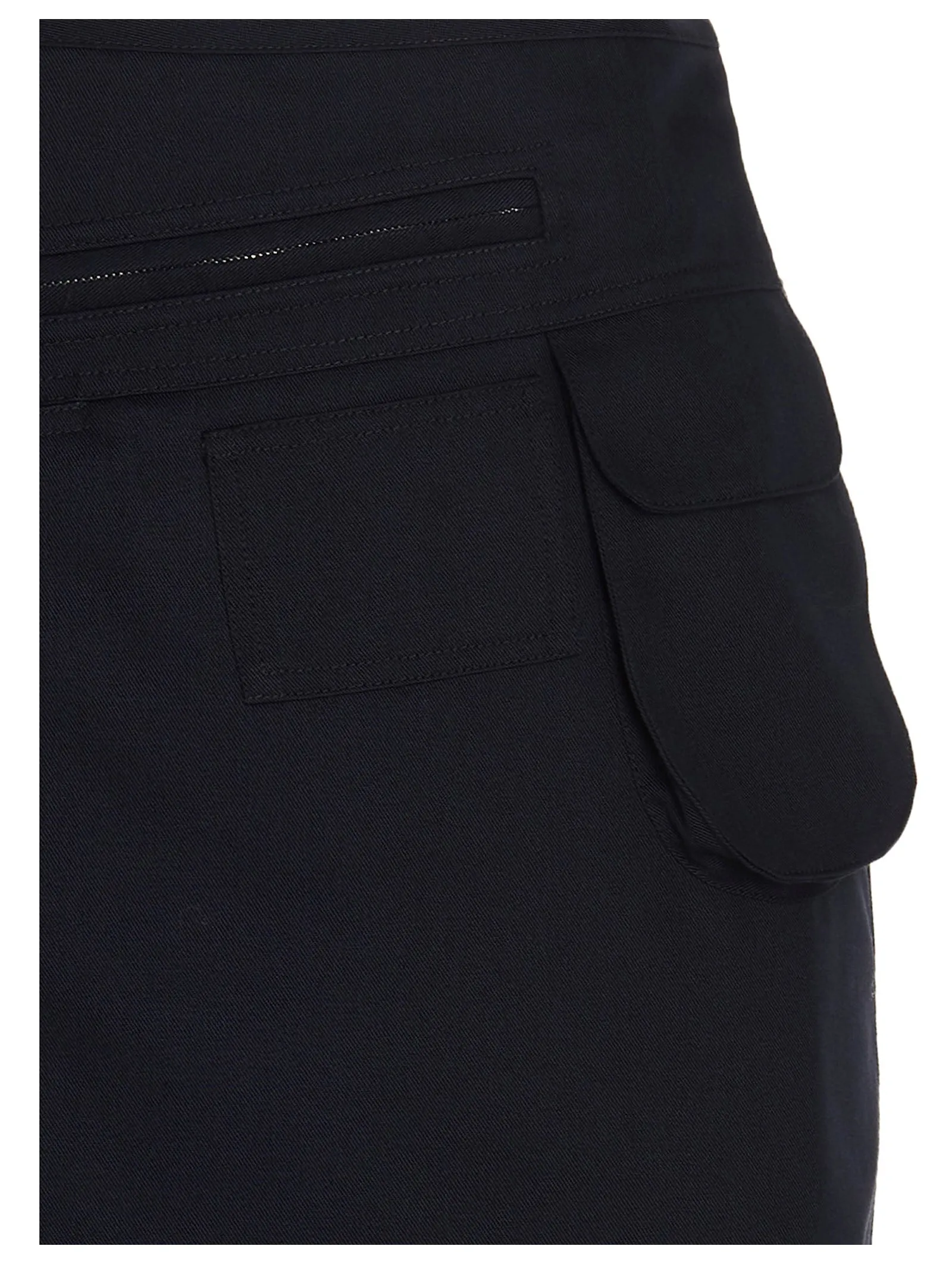 Raf Simons Pocket Detailed Wrap Midi Skirt