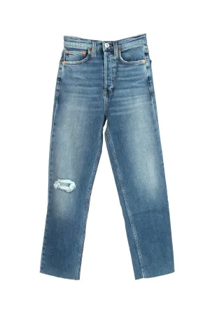 RE/DONE Stove Pipe High Rise Jeans