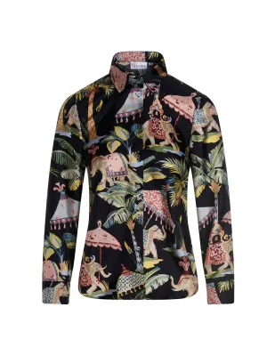 REDValentino Allover Graphic Printed Buttoned Shirt