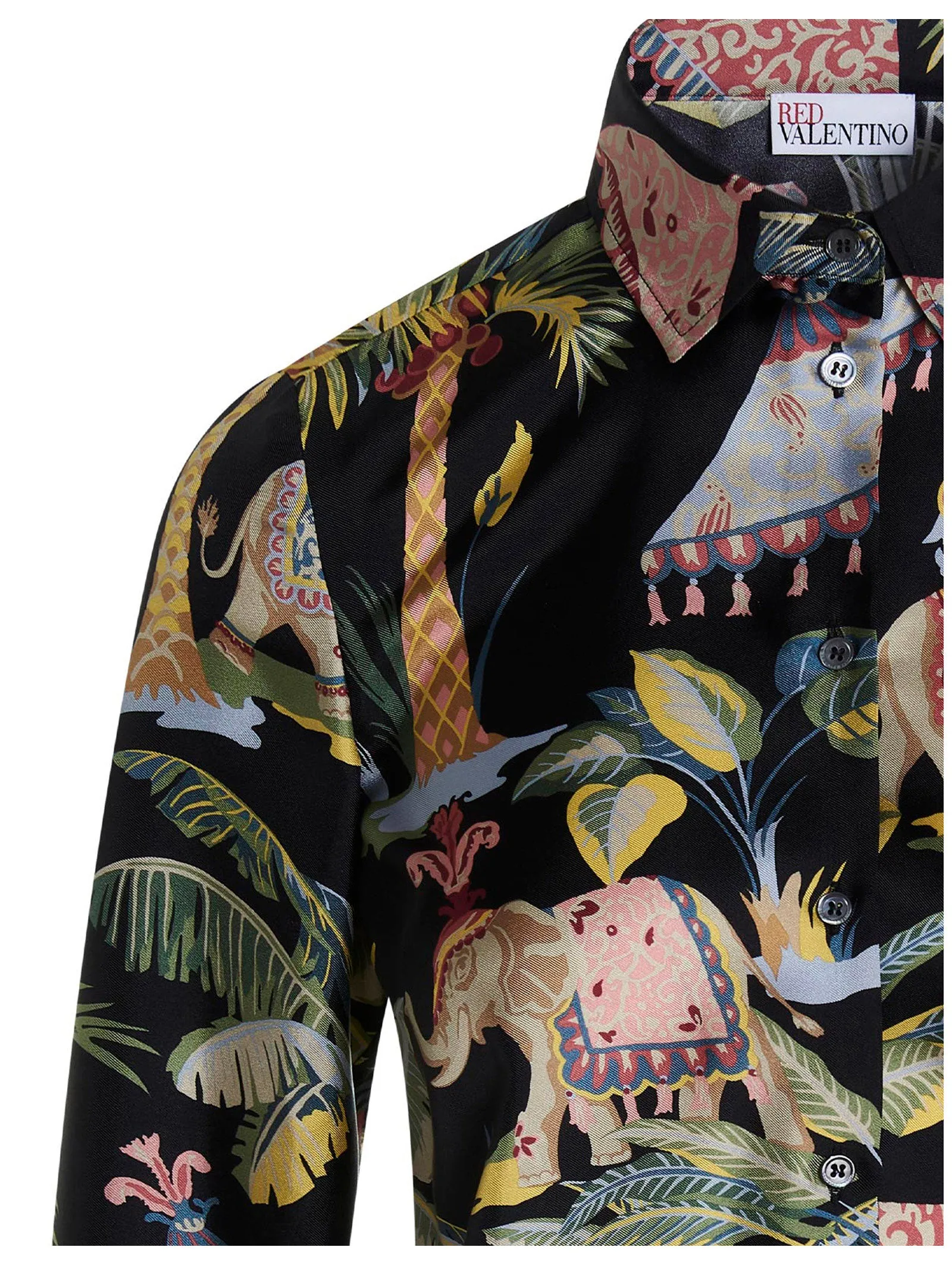 REDValentino Allover Graphic Printed Buttoned Shirt