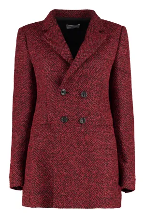REDValentino Double-Breasted Long-Sleeved Jacket