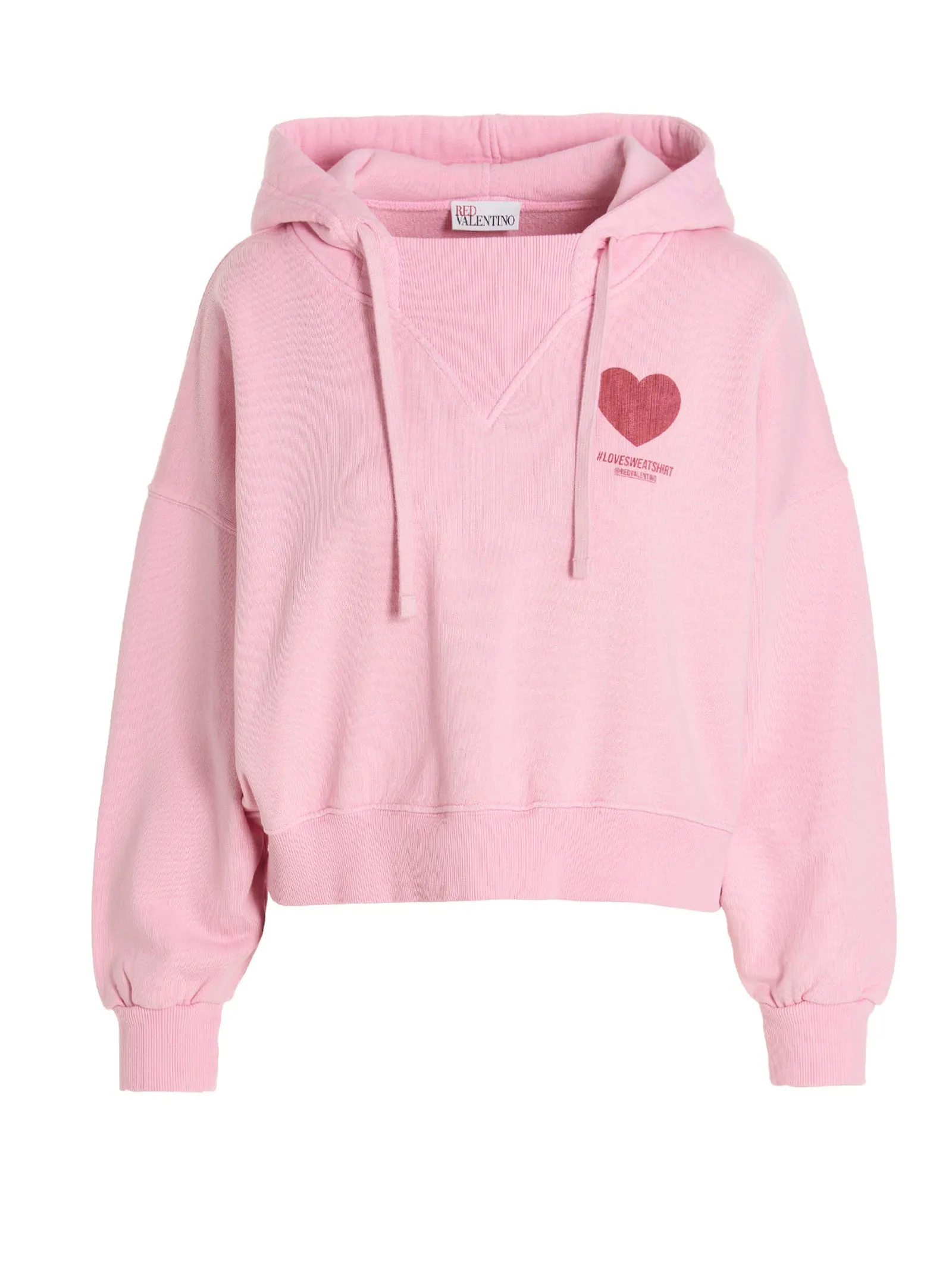 REDValentino Drawstring Slogan Printed Hoodie