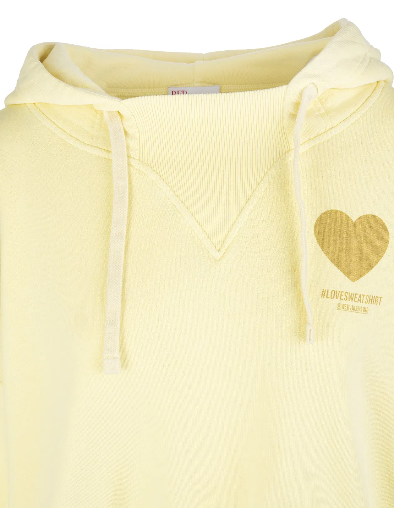 REDValentino Drawstring Slogan Printed Hoodie