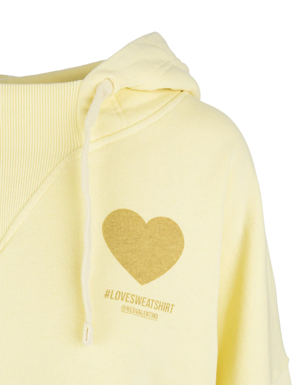 REDValentino Drawstring Slogan Printed Hoodie