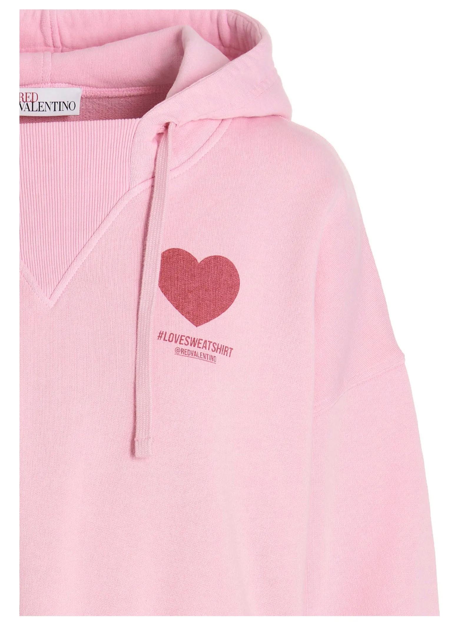 REDValentino Drawstring Slogan Printed Hoodie