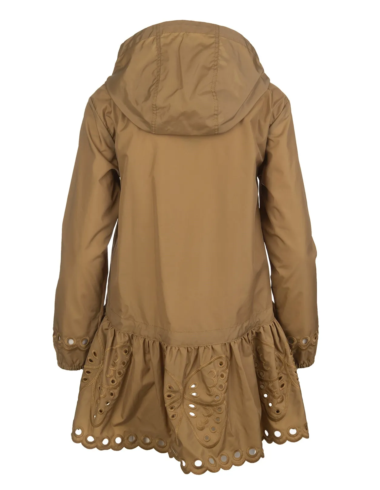 REDValentino Floral Carved Embroidery Hooded Coat