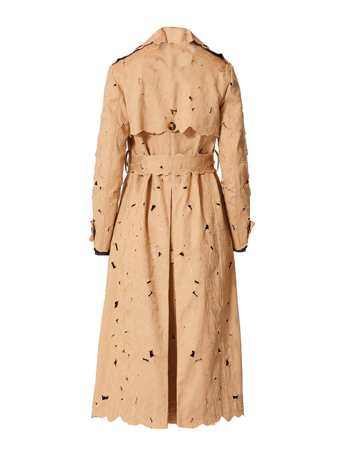 REDValentino Floral Embroidered Double-Breasted Coat