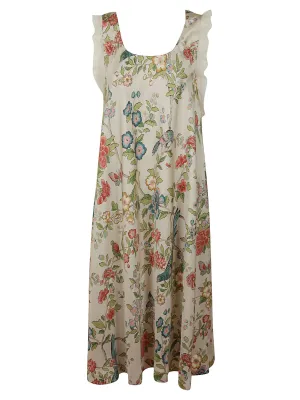 REDValentino Floral Printed Sleeveless Dress