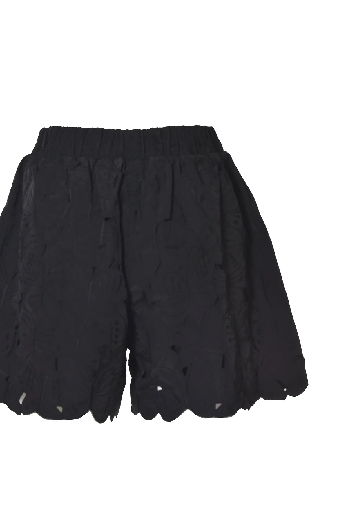 REDValentino Lace-Detailed High-Waisted Shorts