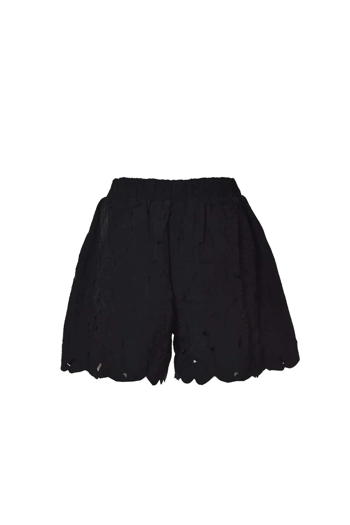 REDValentino Lace-Detailed High-Waisted Shorts