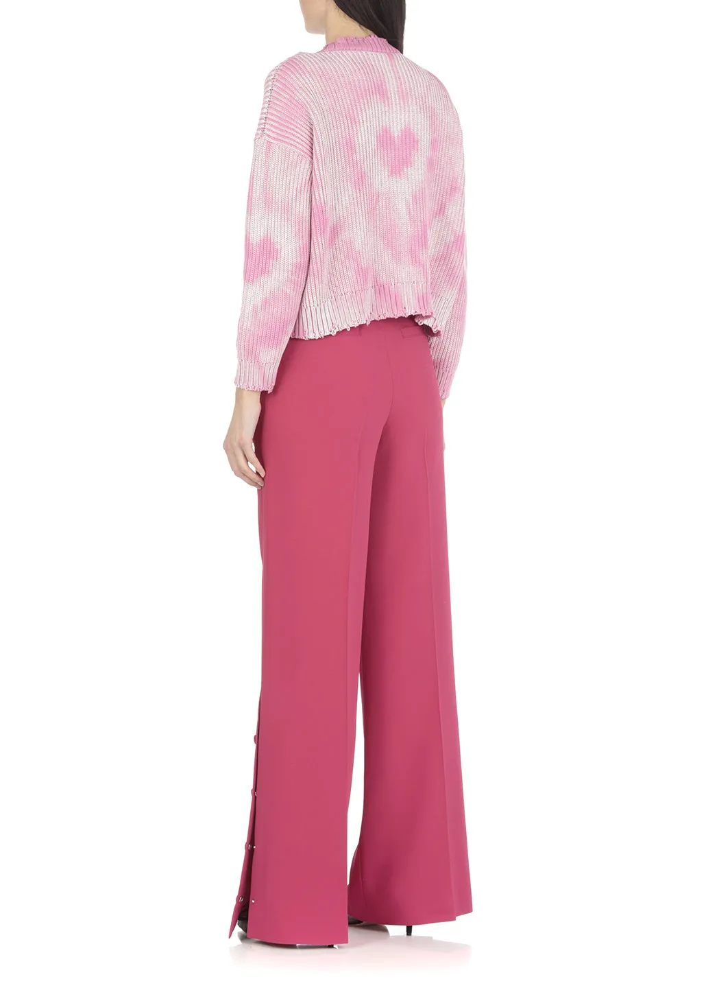 REDValentino Long-Sleeved Cropped Sweater