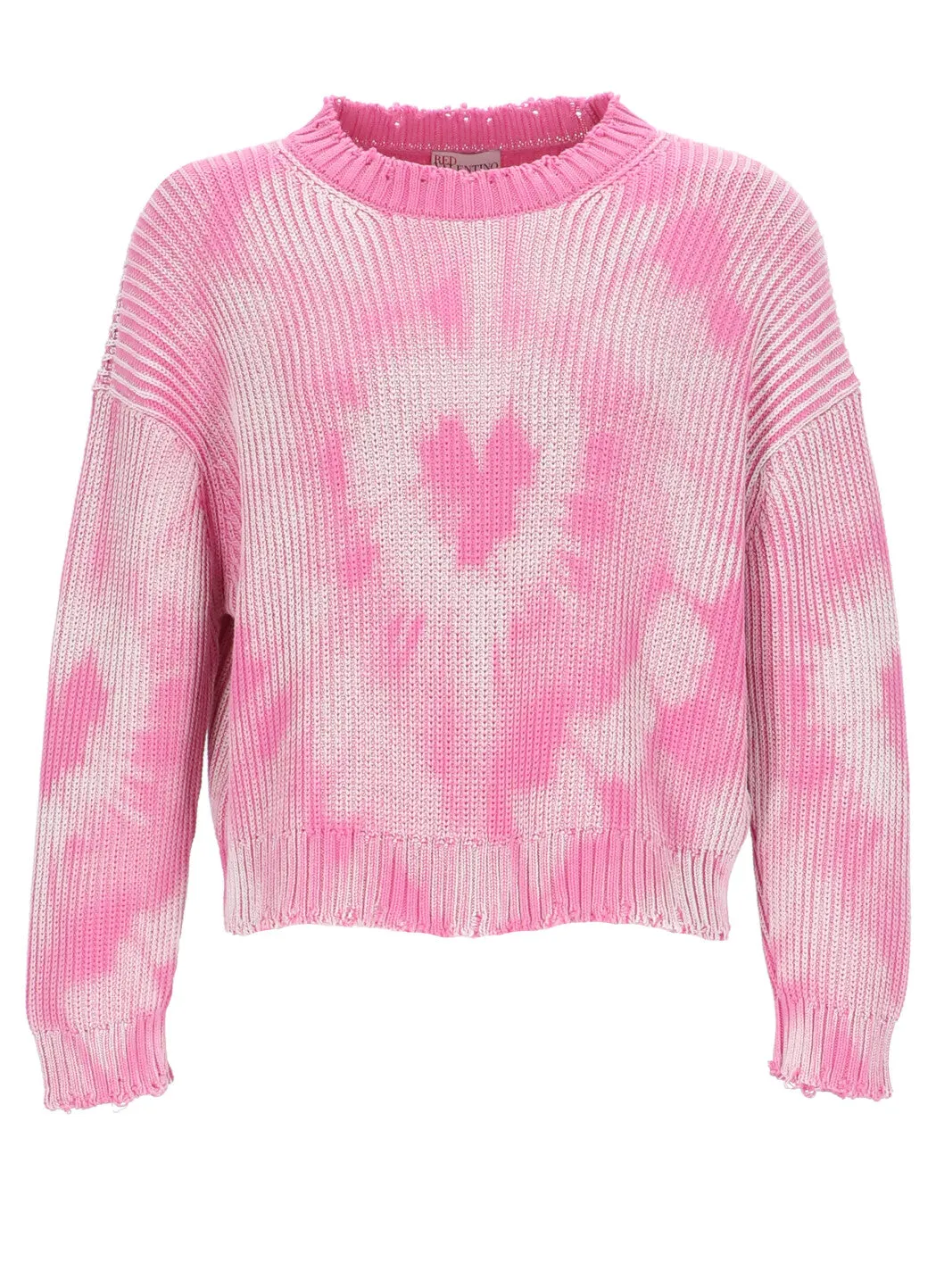 REDValentino Long-Sleeved Cropped Sweater