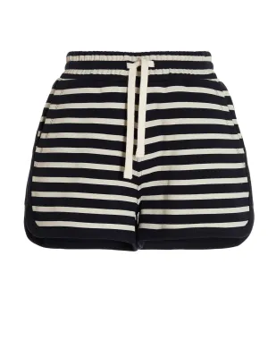 REDValentino Striped Drawstring-Waist Shorts