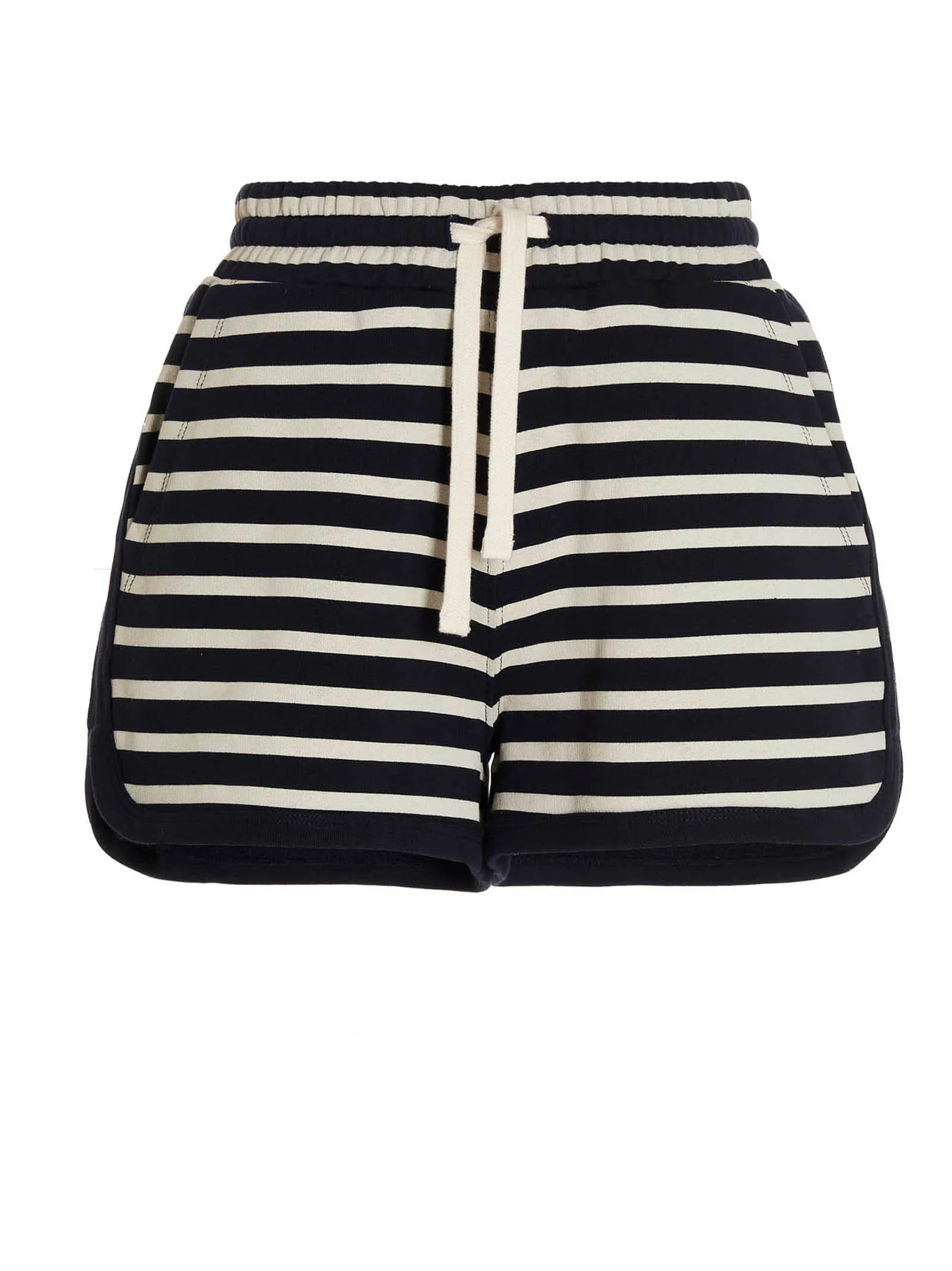 REDValentino Striped Drawstring-Waist Shorts