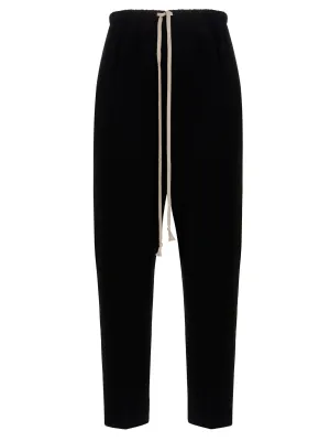 Rick Owens Drawstring Tapered Leg Trousers