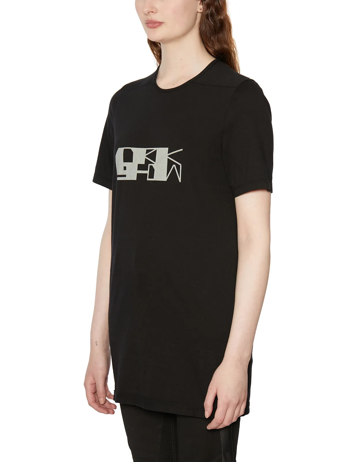 Rick Owens DRKSHDW Logo Printed Crewneck T-Shirt
