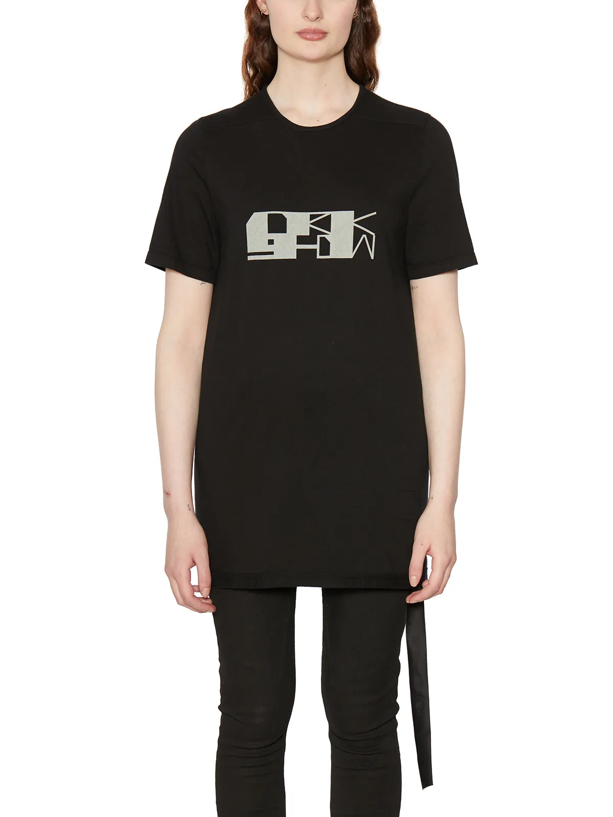 Rick Owens DRKSHDW Logo Printed Crewneck T-Shirt