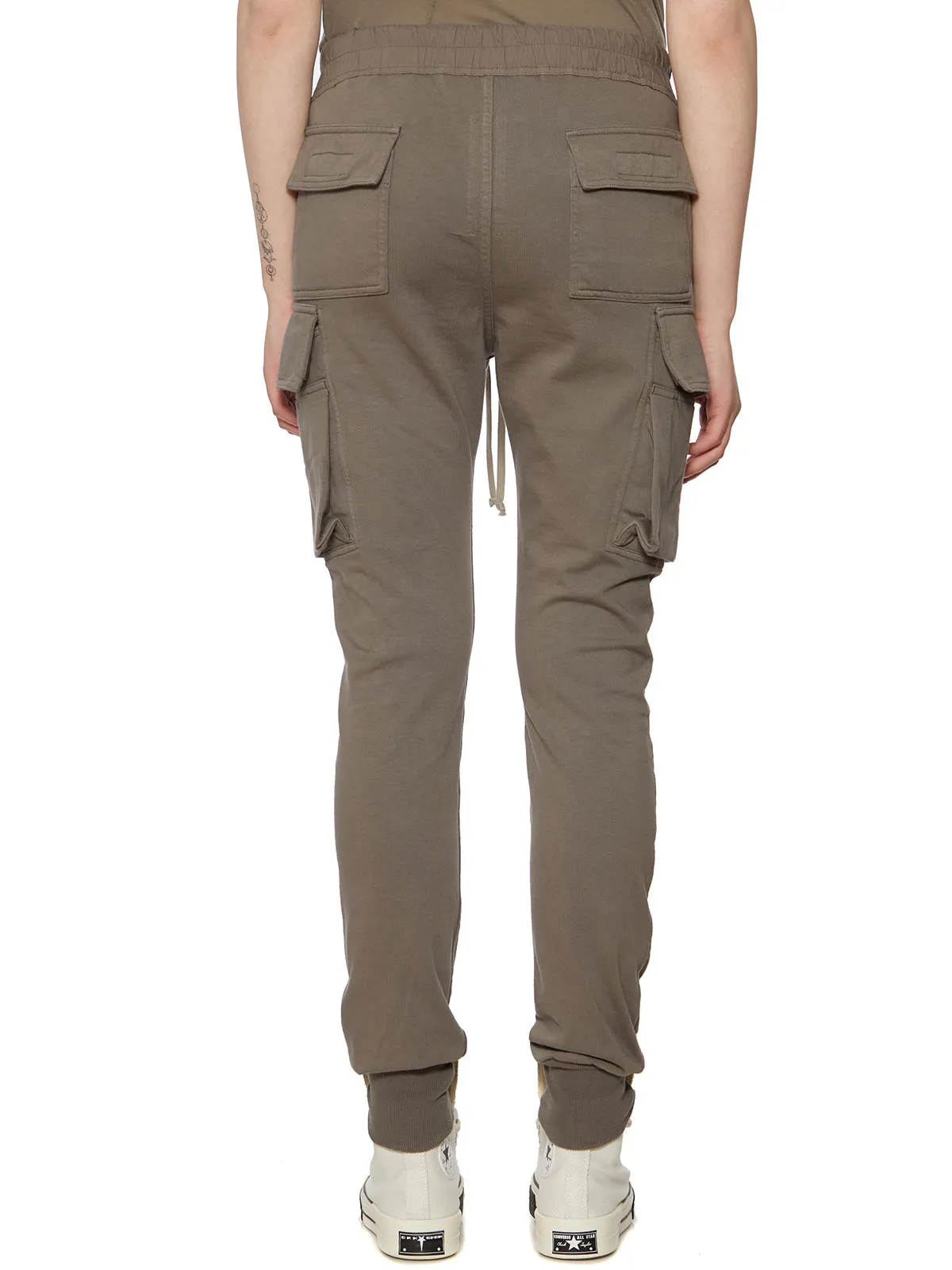 Rick Owens DRKSHDW Mid-Rise Drawstring Cargo Trousers