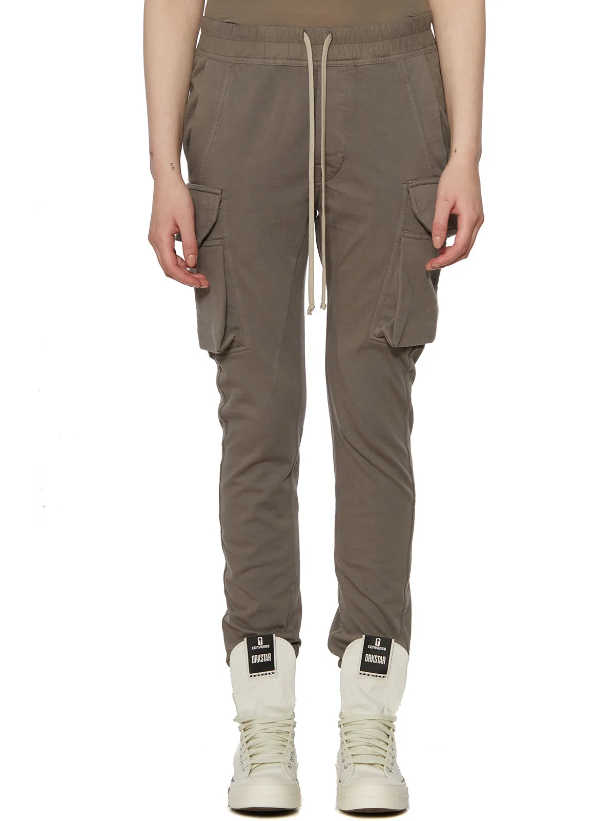 Rick Owens DRKSHDW Mid-Rise Drawstring Cargo Trousers