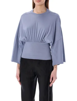 Rick Owens DRKSHDW Runched Cropped Tommy T-Shirt